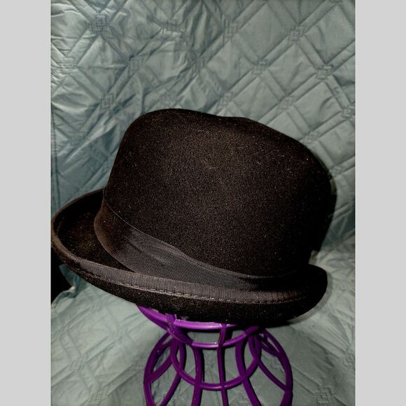 Reed Hill 90% Wool Bowler Hat Size 6 3/4 Black main image 5